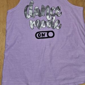 Kids Purple Tank Top - Dance Mode On